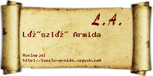 László Armida névjegykártya